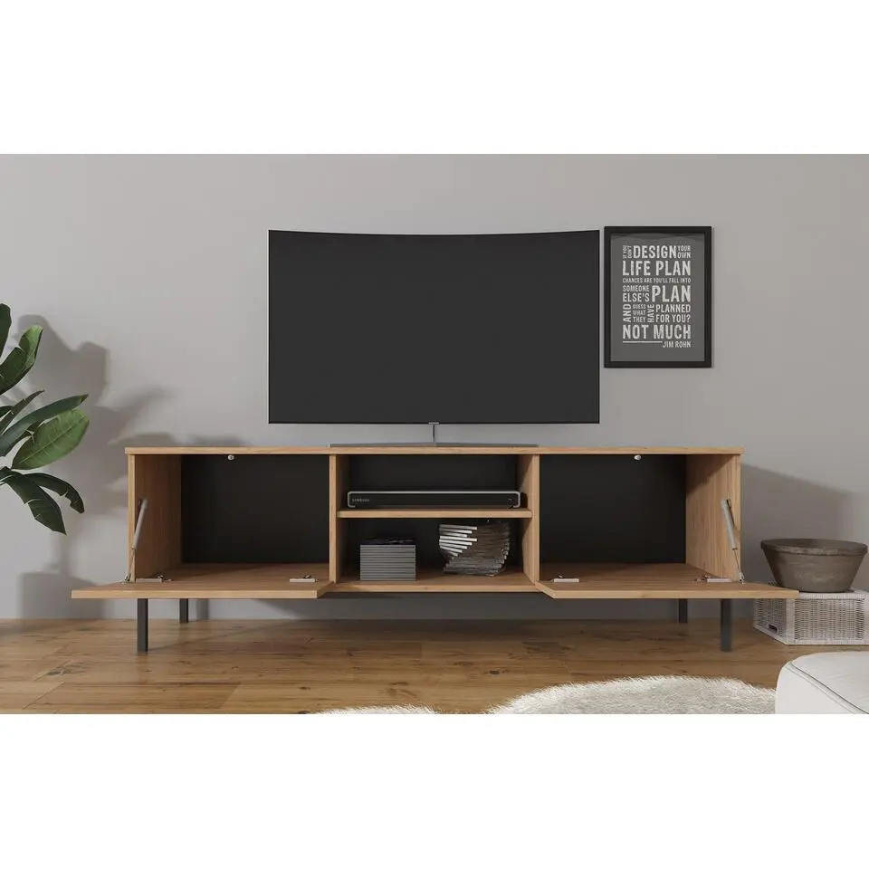 Meubella - TV-Meubel Queen - Eiken - 150 cm