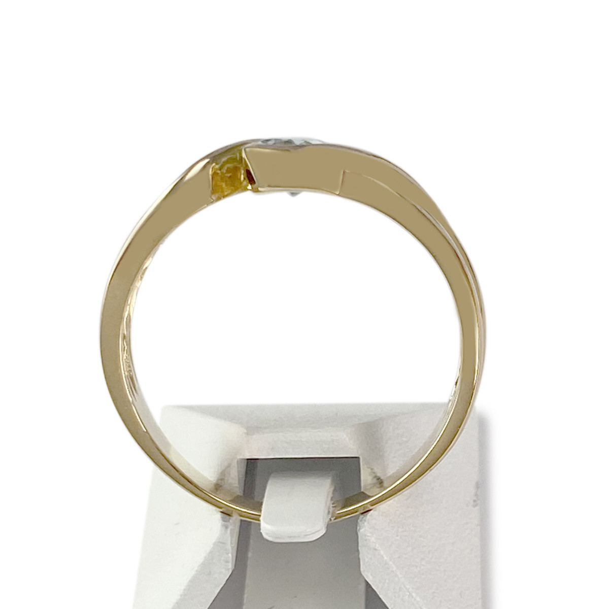 Bague d'occasion or 750 jaune topaze sky blue