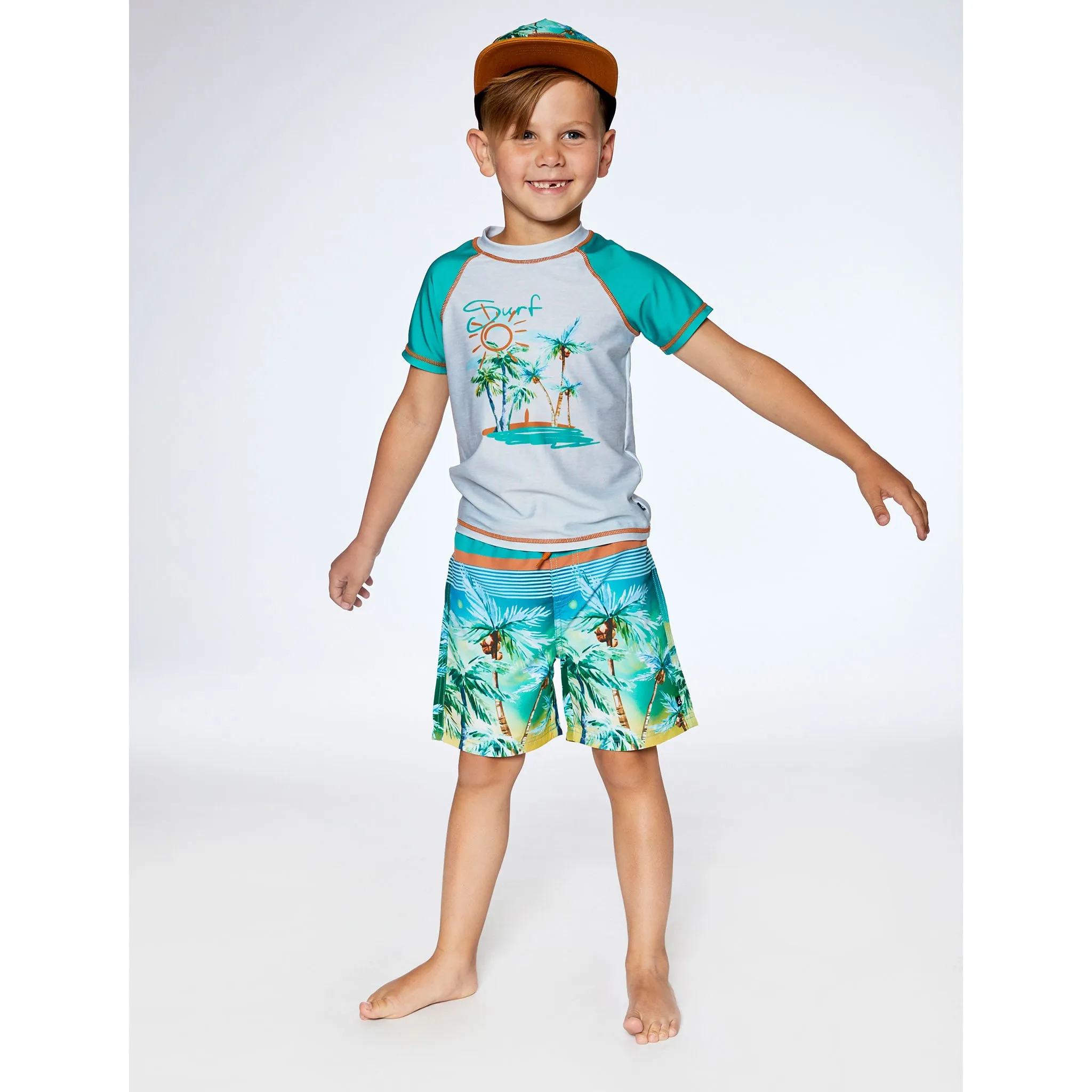 Deux par Deux T-shirt Maillot Palmier 2-6ans