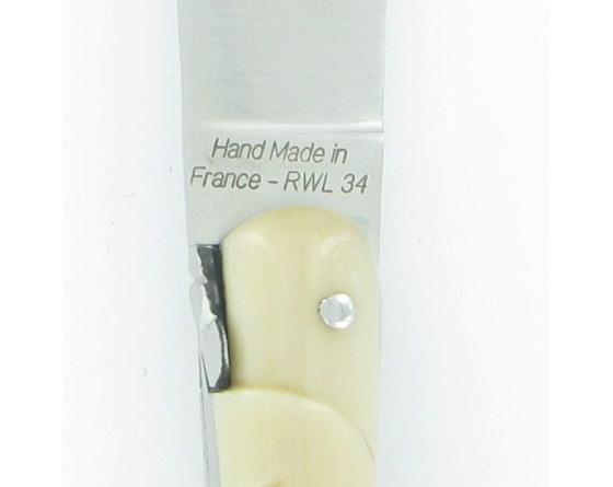Laguiole Corde Corne Blonde RWL34 Couteau de Poche - Laguiole par Fontenille Pataud