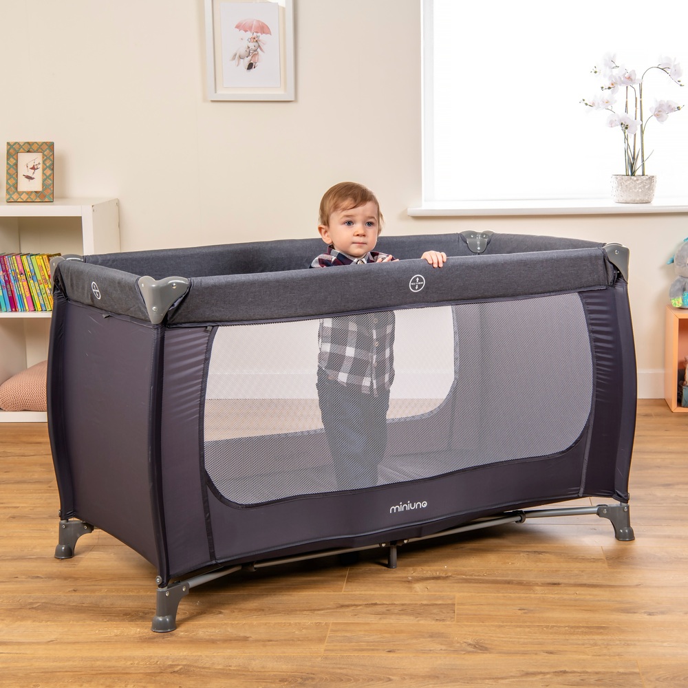 miniuno 3-in-1 SleepEasy Reisebett, Babywanne & Wickelkommode