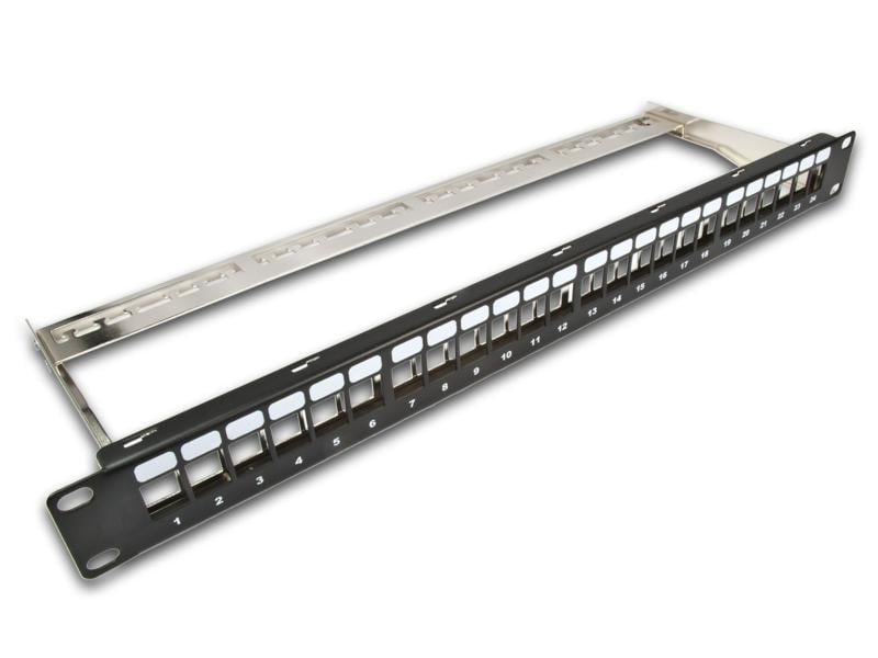 Wirewin Patchpanel 24 Port, Keystone, 1HE 19
