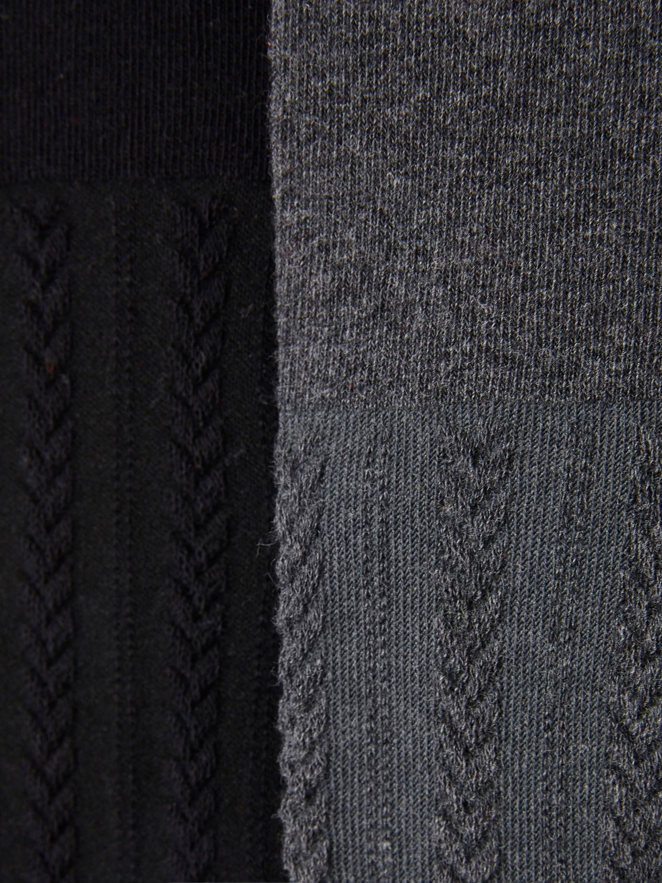 Conjunto de 2 meias-calças trançadas rosa claro para meninas