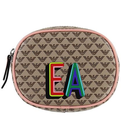 Emporio Armani Gürteltasche - Ecru/Pink m. Logo