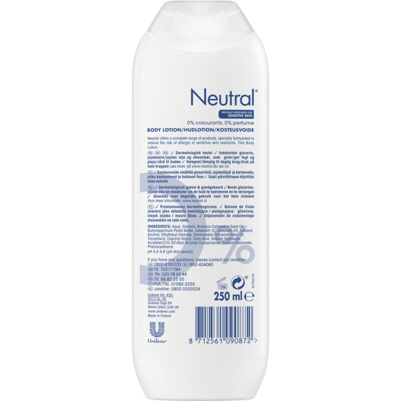 Neutral Bodylotion parfumvrij