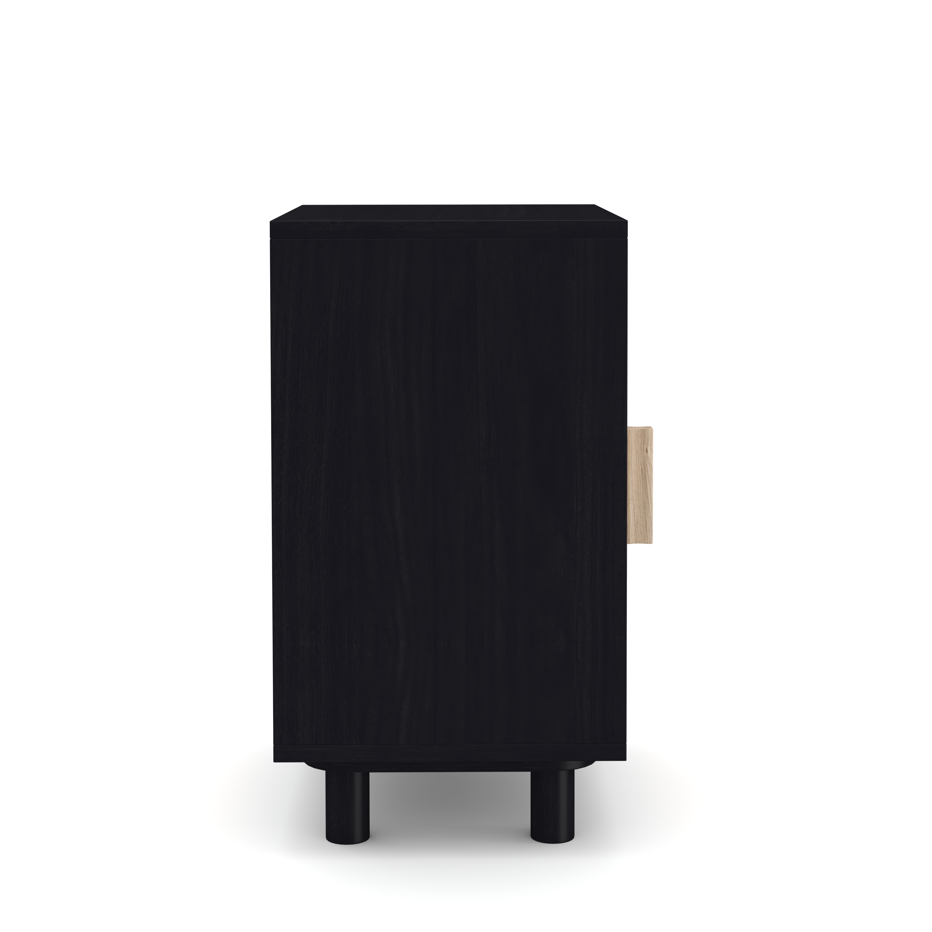 Nachttisch ALDO 40 x 58 cm natur/schwarz