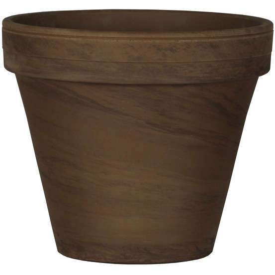 Pot horticole en terre cuite, basalt Ø 22 x H. 19,3cm
