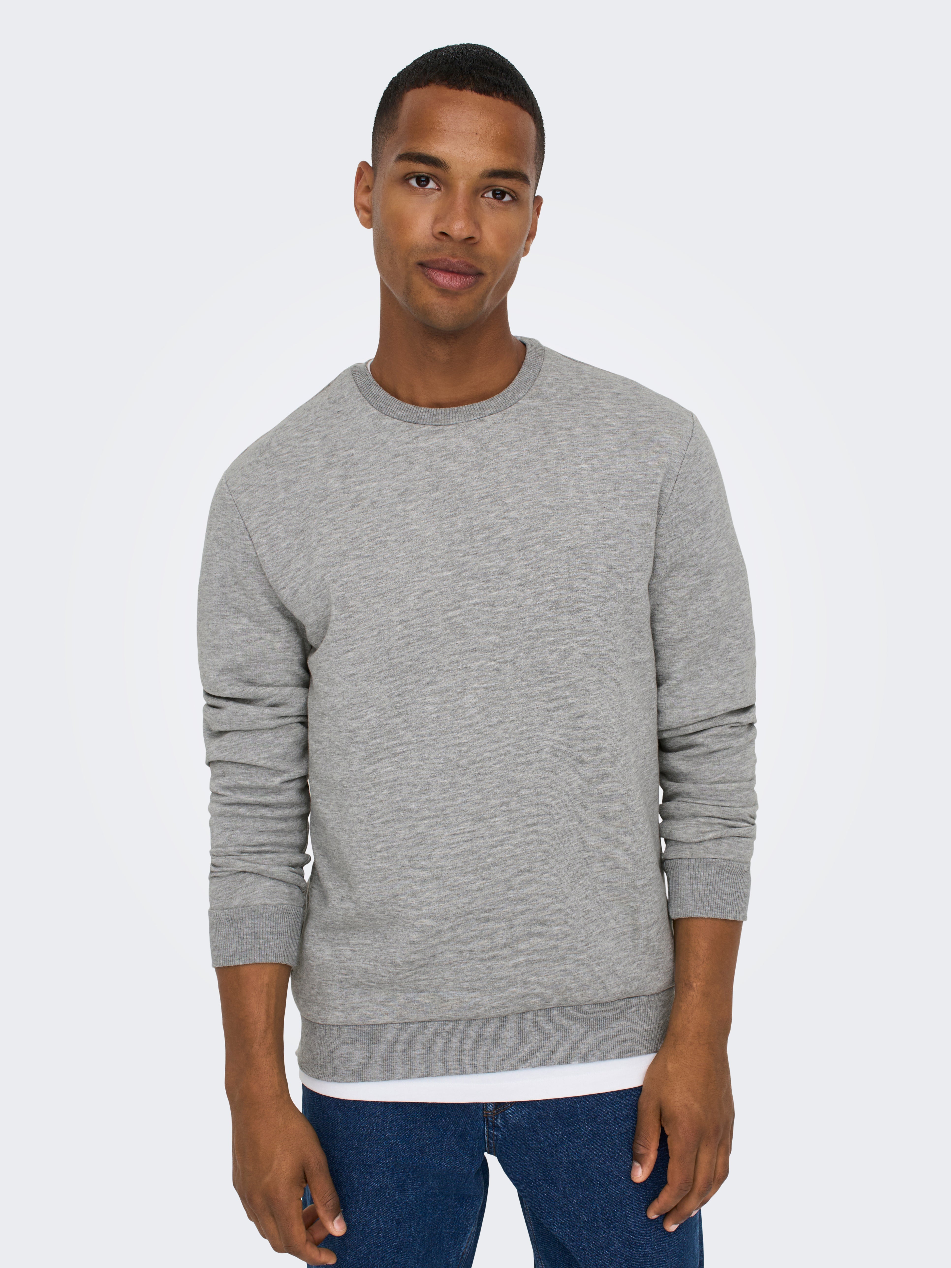 ONSCERES Sweatshirt Light Grey Melange