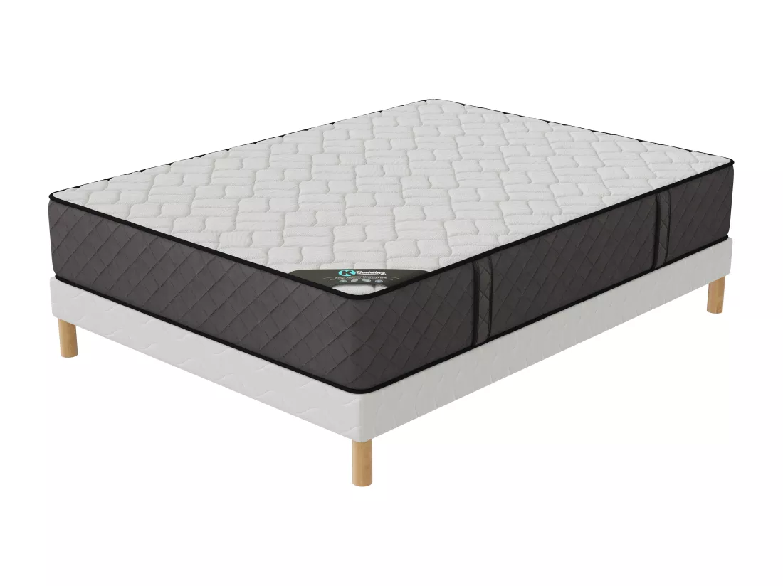 Ensemble matelas Hôtel Confort + sommier 120x190 hauteur 30cm