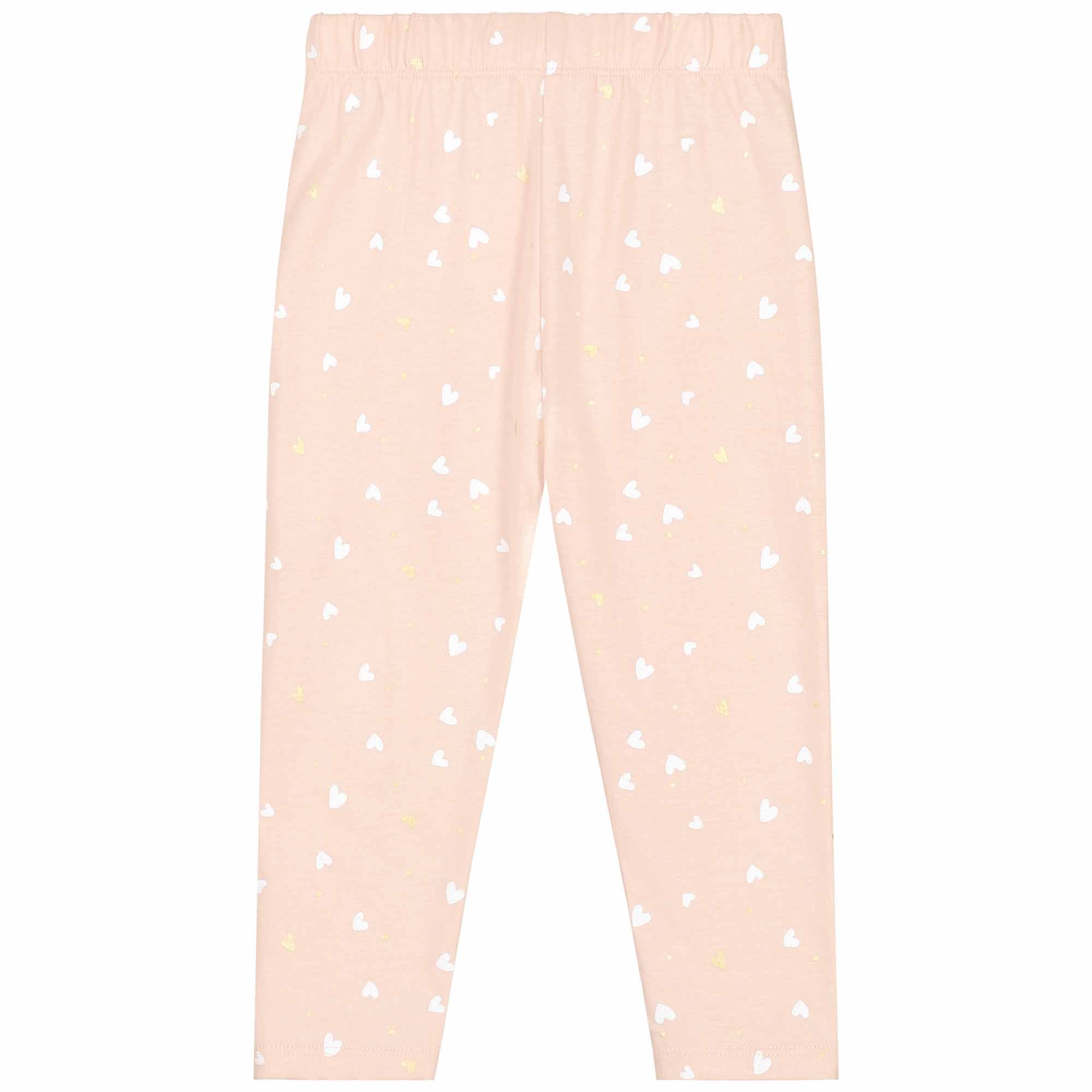 Prénatal peuter pyjama hartjes roze