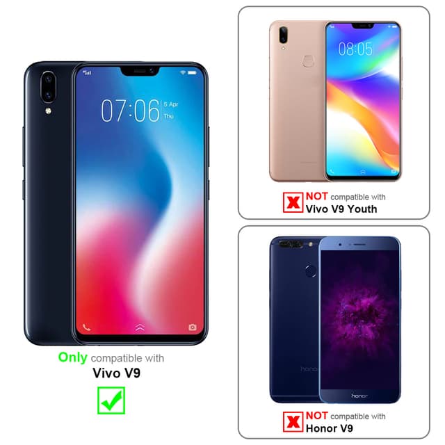 Vivo V9 3x Skærmbeskytter Beskyttelsesglas