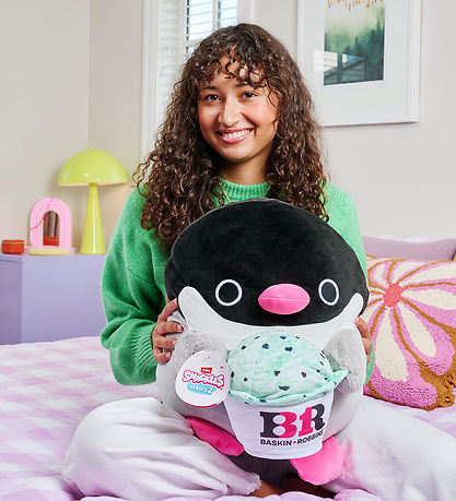 Snackles Kuscheltier - 35 cm - Der Pinguin Penelope m. Baskin Ro