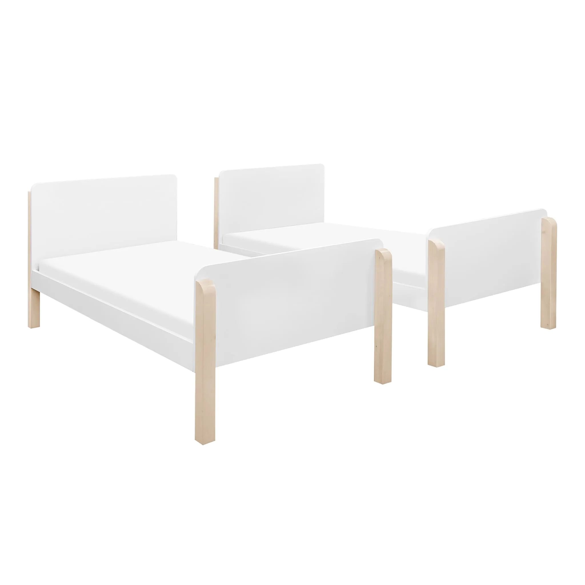 Babyletto Lit Superposé Tiptoe - Blanc  Naturel Lavé