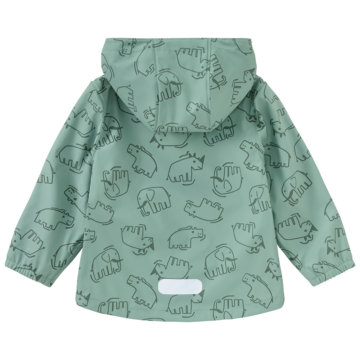 Topomini Baby Regenjacke mit Tier-Motiven salbei
