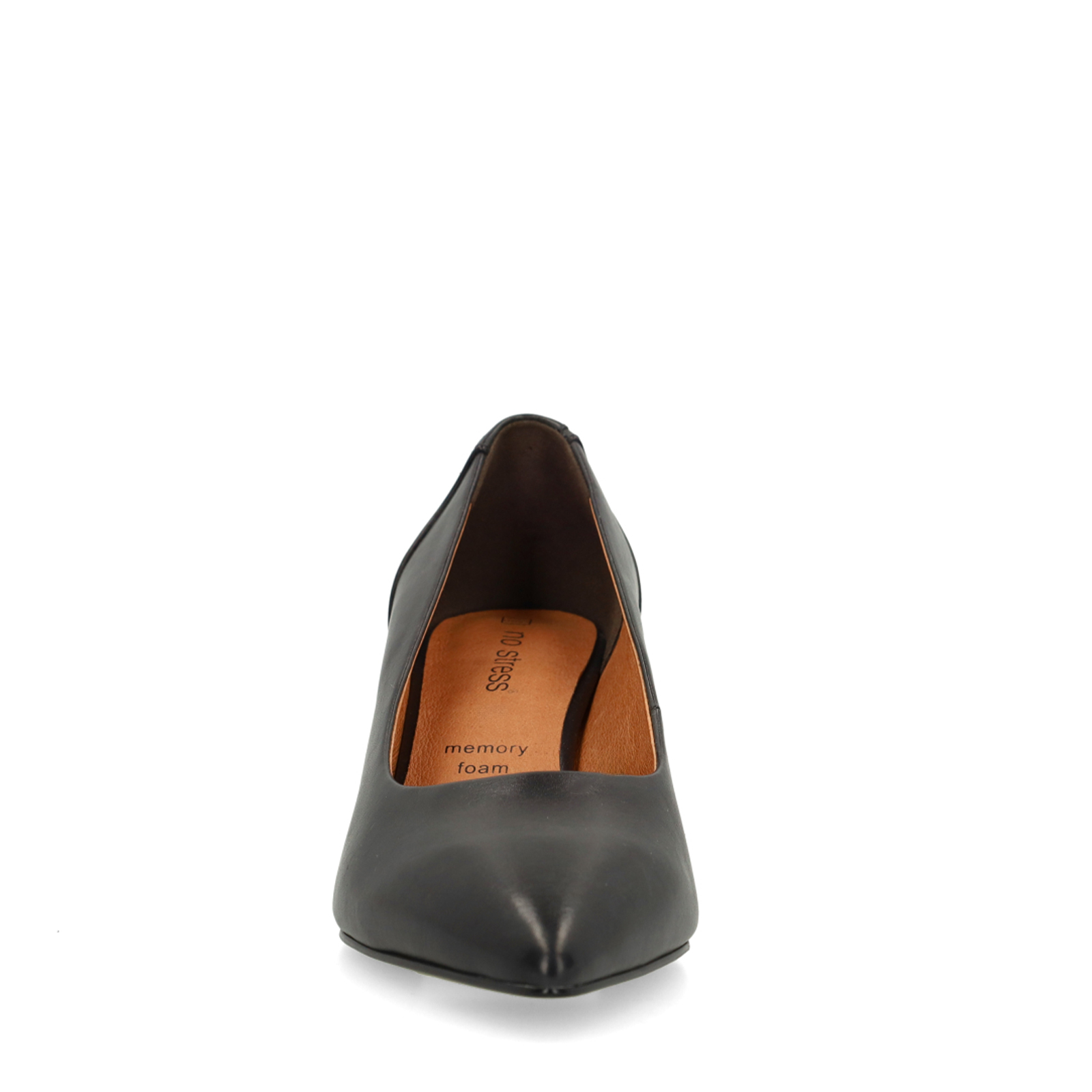 Donkerblauwe leren pumps