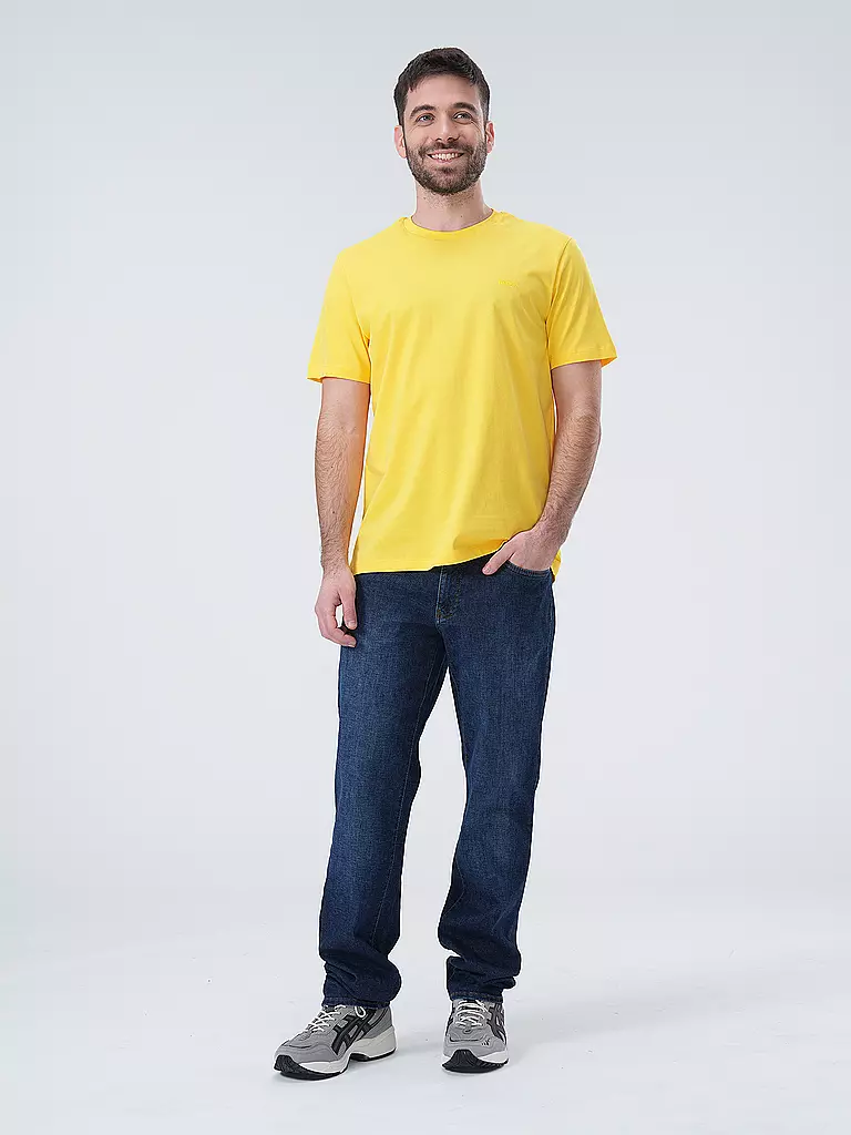 BOSS T-Shirt Regular Fit THOMPSON 01 gelb