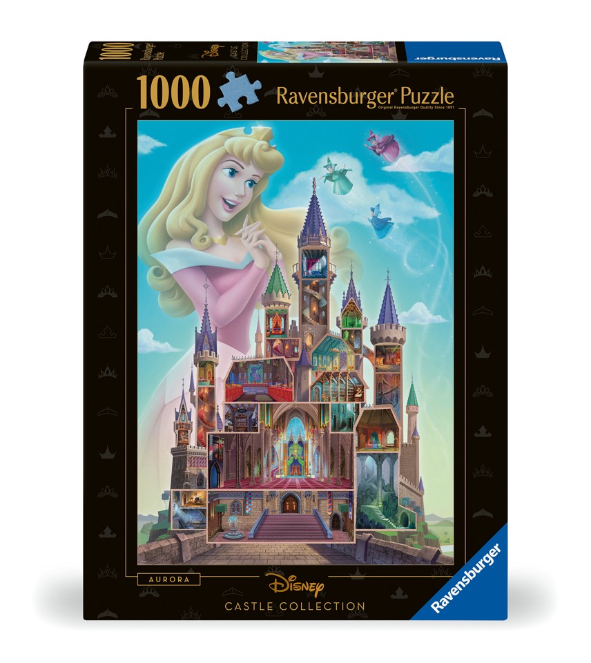 Ravensburger - Puslespil Disney Castles Aurora 1000 brikker