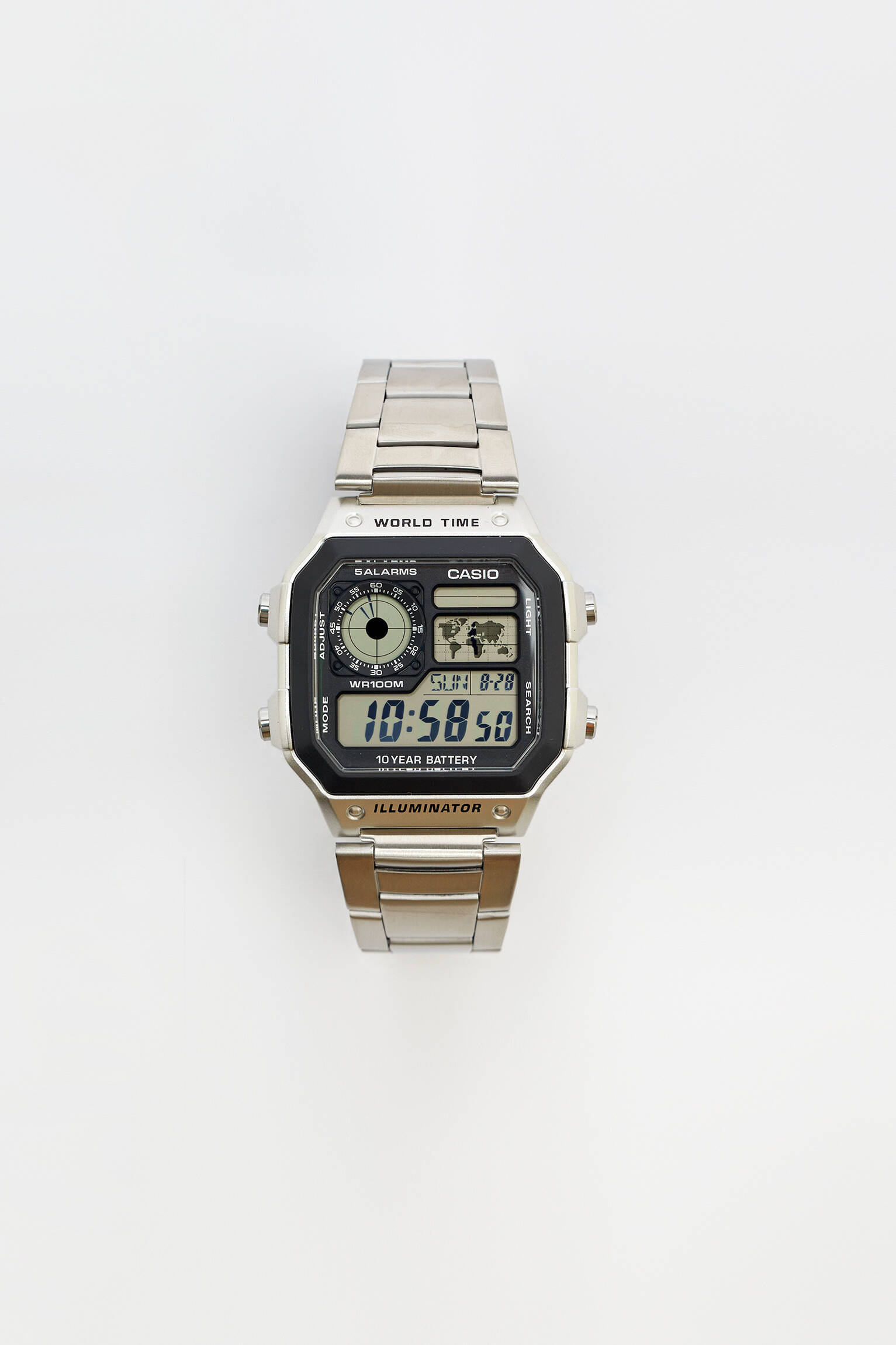 Relógio digital CASIO AE-1200WHD-1AVEF - Cinza