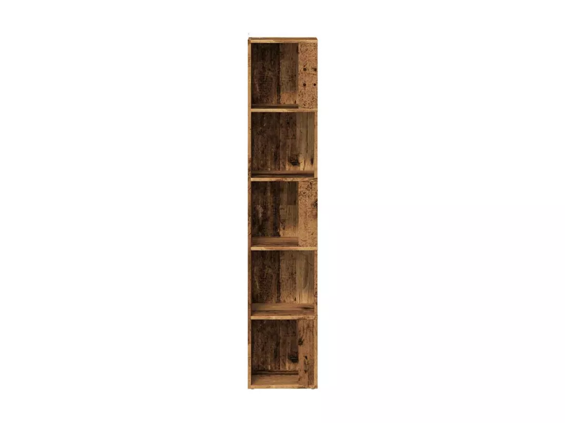 Armoire d'angle vieux bois 33x33x165 cm bois d'ingénierie