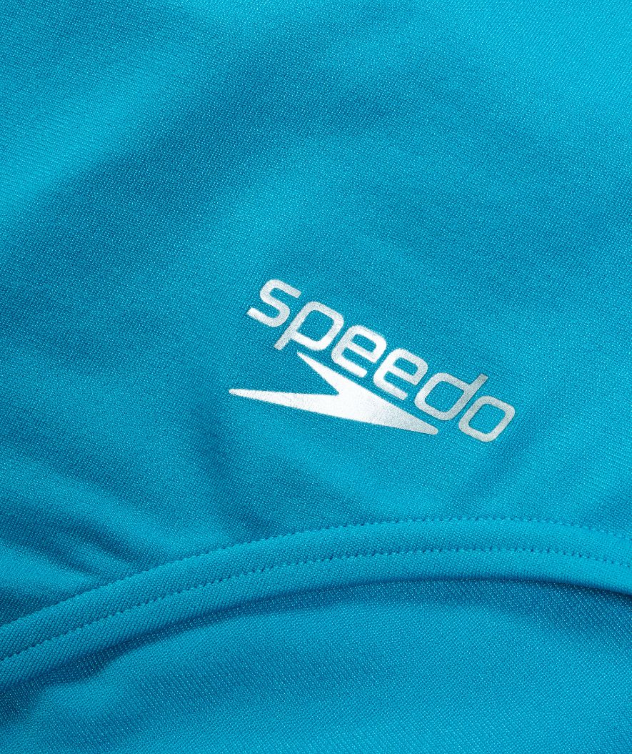 Speedo badedragt til damer - Solid V-Back - Blå/hvid