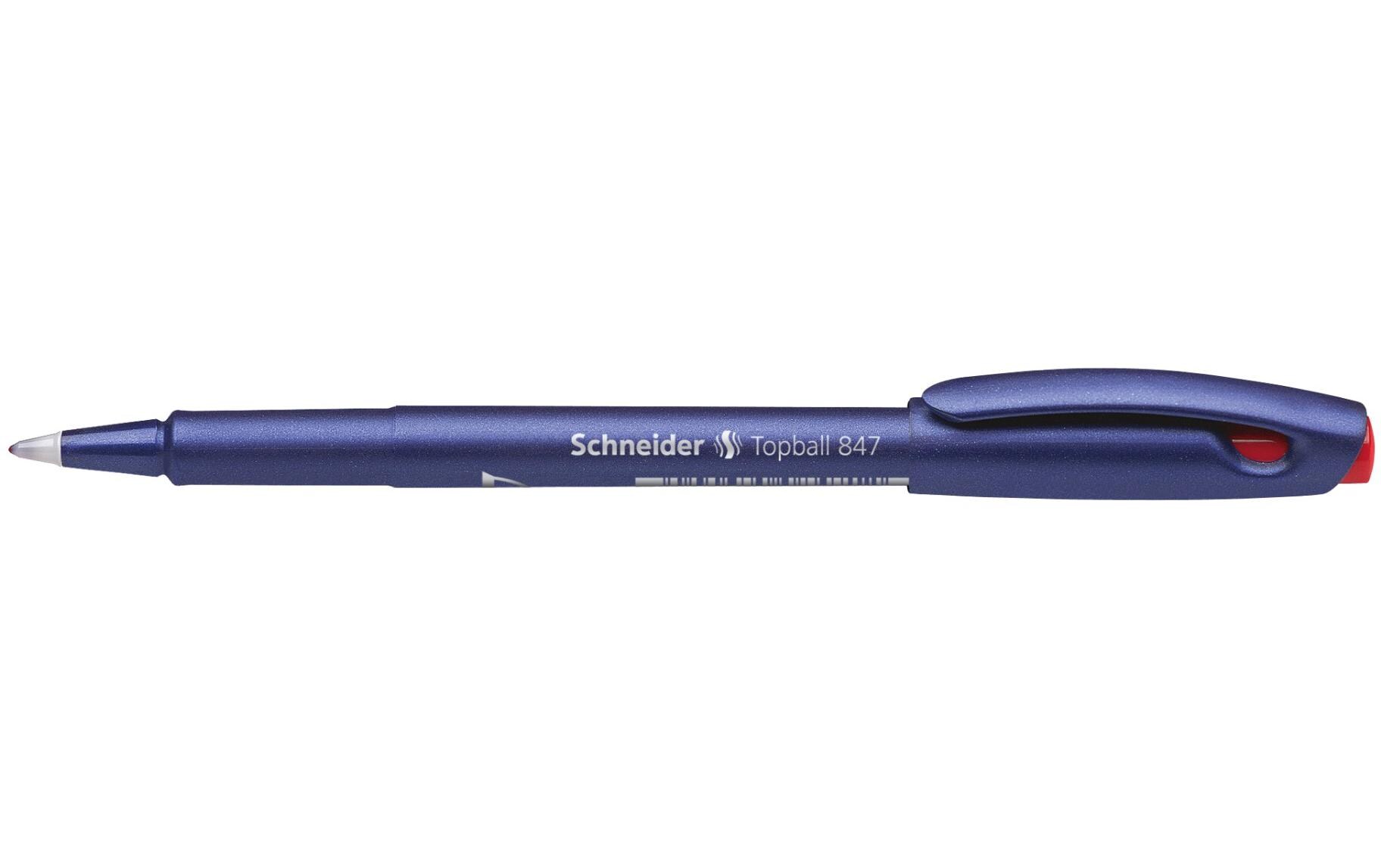 Rollerball 847 0.5 mm, Rot, 10 StückTintenroller mit Konusspitze aus Kunststoff