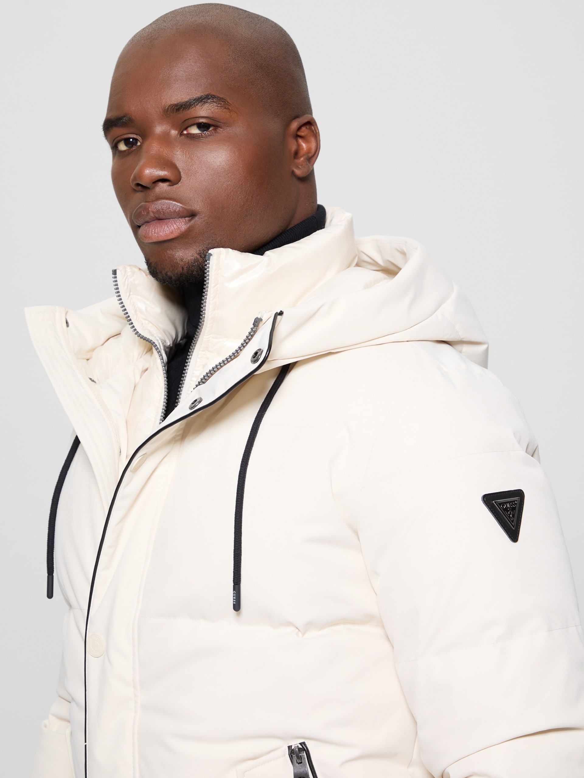 Jaqueta puffer de plumas ecológicas de alta qualidade