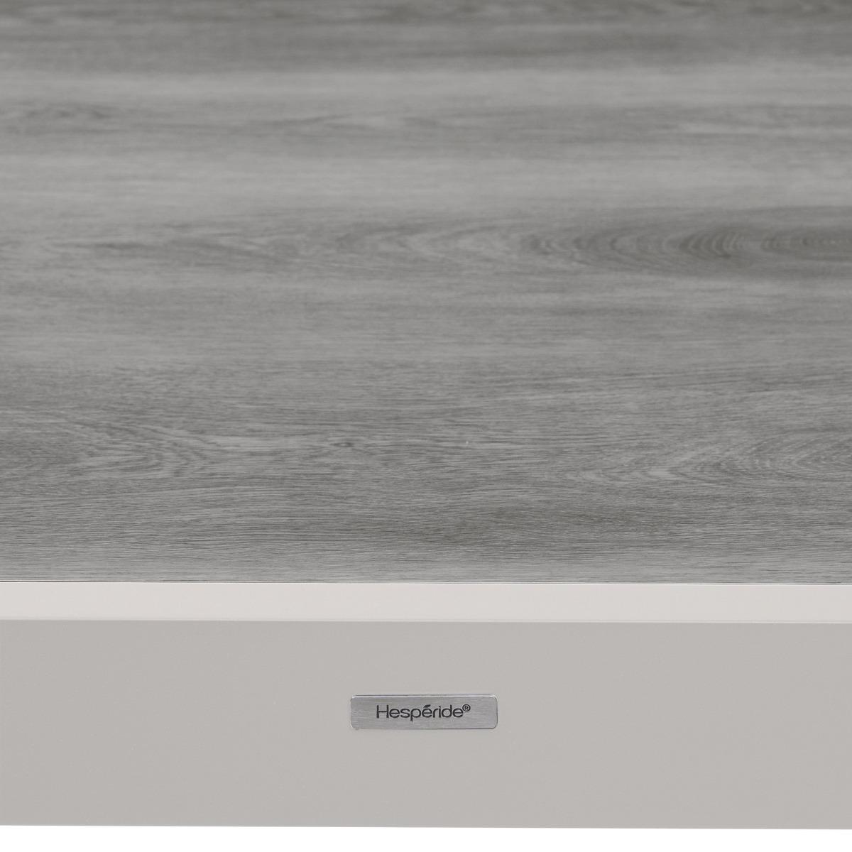 TABLE PIAZZA EXTENSIBLE ALUMINIUM SMOKE 12 PLACES