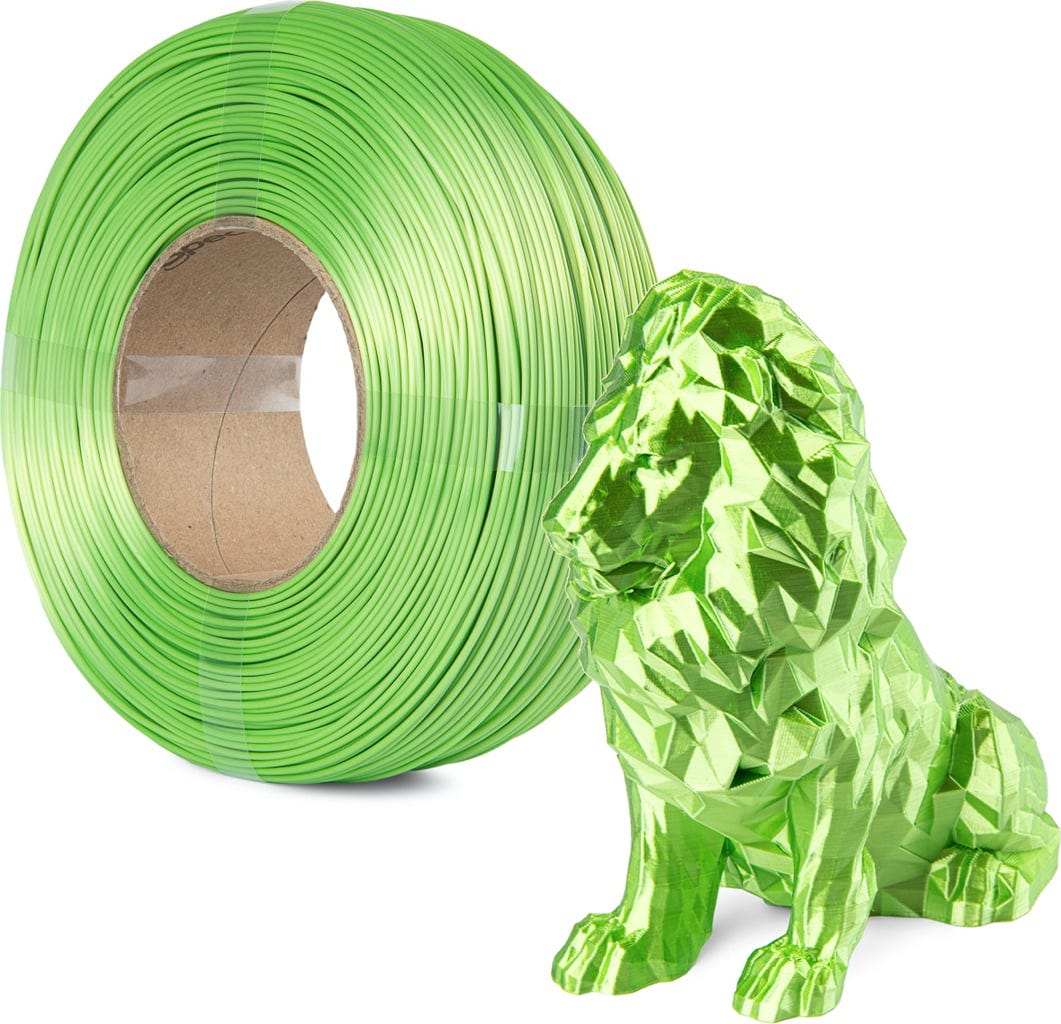 Spectrum  ReFill PLA Silk Apple Green, 1,75 mm / 1000 g    Refill PLA mit Silk Effekt in Apple Green
