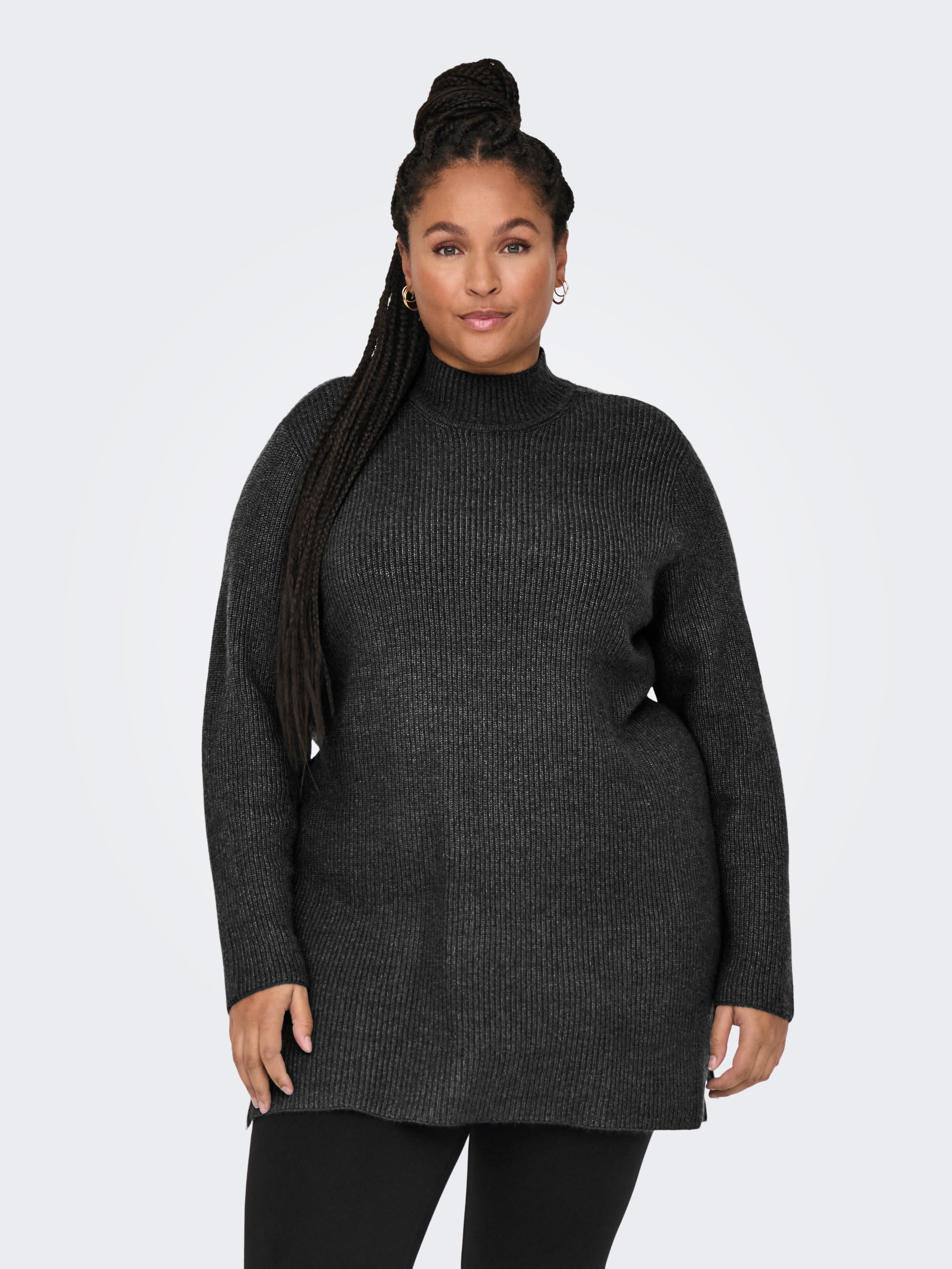 CARKATIA Strickpullover Dark Grey Melange