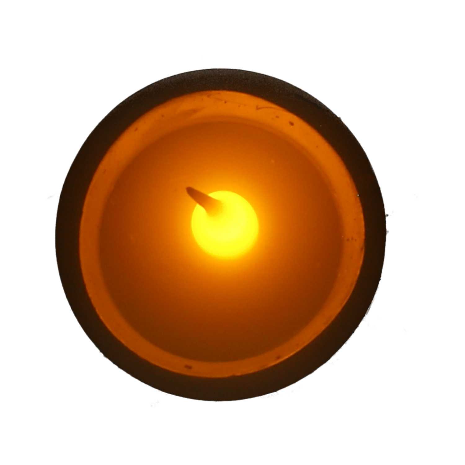 O’canny LED Kerze mit Timer champagner 5 x 6,5 cm