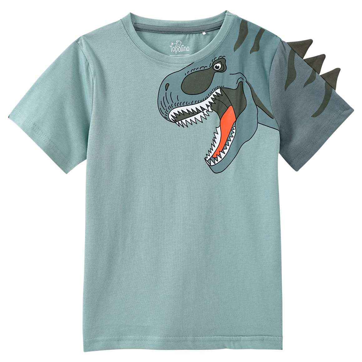 Topolino Jungen Shorty mit Dino-Motiven salbei / hellgrau