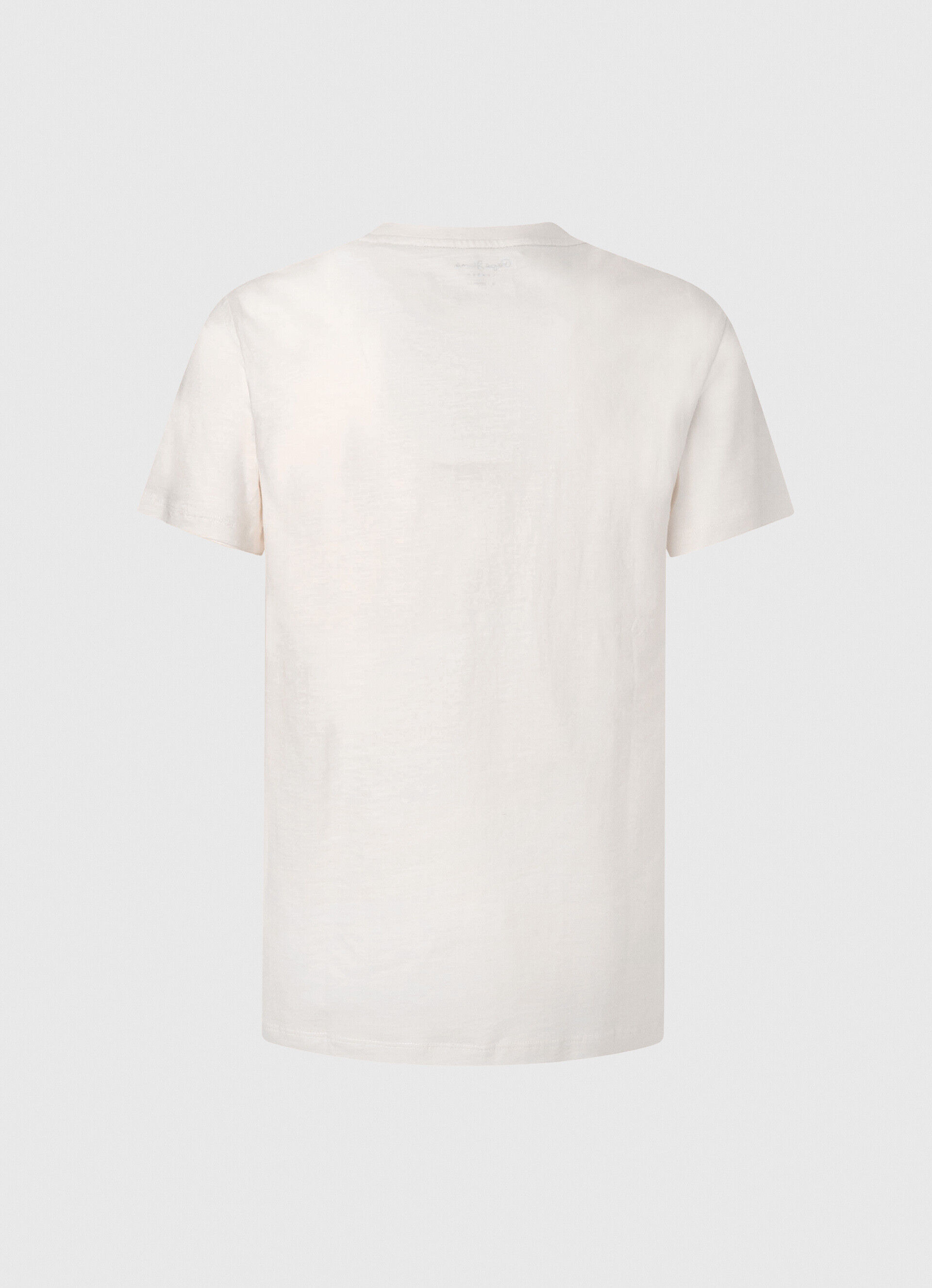 CAMISETA COM ESTAMPA FOTOGRÁFICA - branco-creme