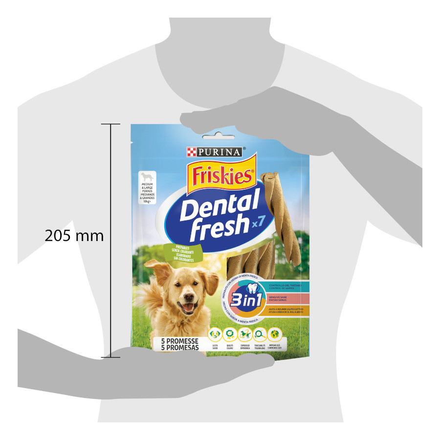 Friskies Petiscos Dentais Médios e Grandes para Cães