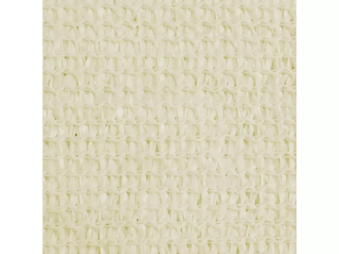 Voile d'ombrage en PEHD rectangulaire 2x4 m Crème