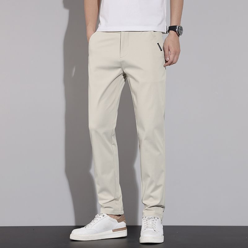 Andrei - Mid Rise Plain Tapered Pants