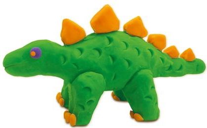 SES - Klei Dino - Speelgoed - Multikleur - Inclusief Houten Skeletten