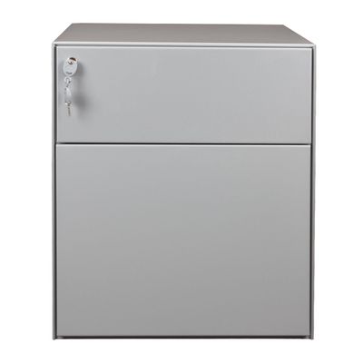 Caisson mobile métallique monobloc – 2 tiroirs - silver