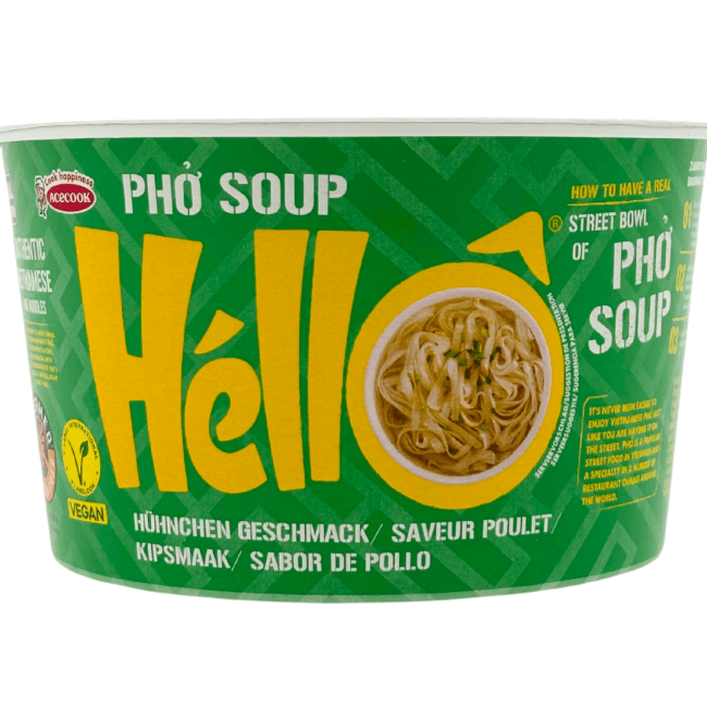Acecook Hello Pho Soep in kom - Kip Smaak 70g