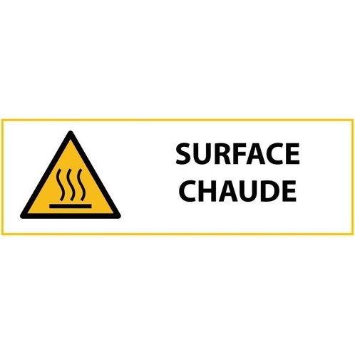 Signalétique de danger - Picto Surface chaude - W017 - ISO 7010