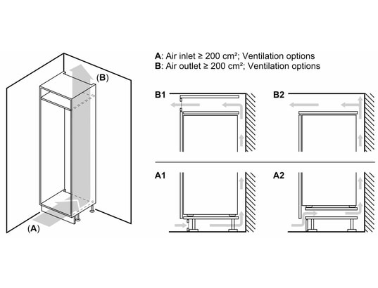 SIEMENS - Congélateur encastrable armoire GI81NECF0 extraKlasse IQ500 No Frost 212L