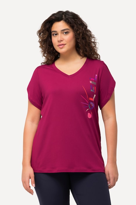 Funktions-Shirt, Soleil, Classic, V-Ausschnitt, Halbarm