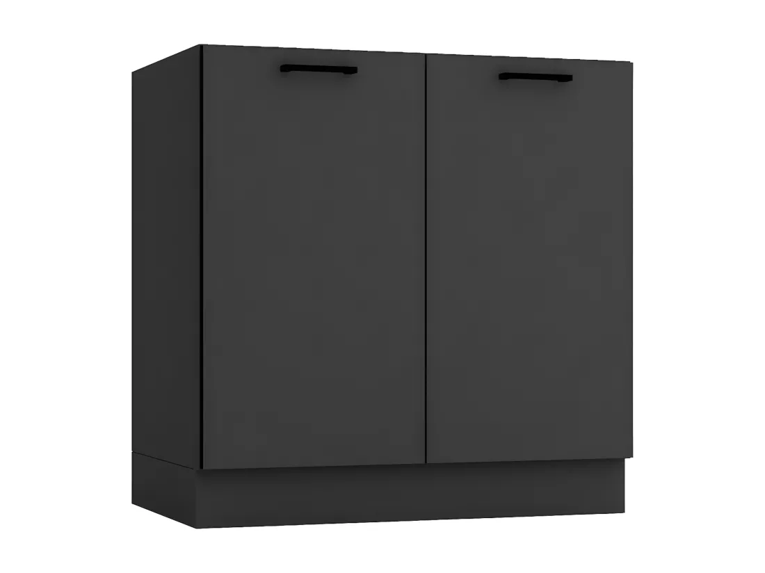 Cuisine complète ANIA 6 éléments couleur Graphite - Longueur 200/200 cm