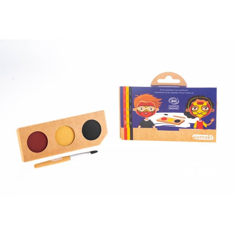 Kit maquillage 3 couleurs Ninja et Super-héros Cosmos organic Namaki