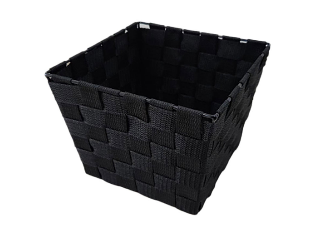 CESTO QUADRADO ACTUEL PRETO 20X15X20CM