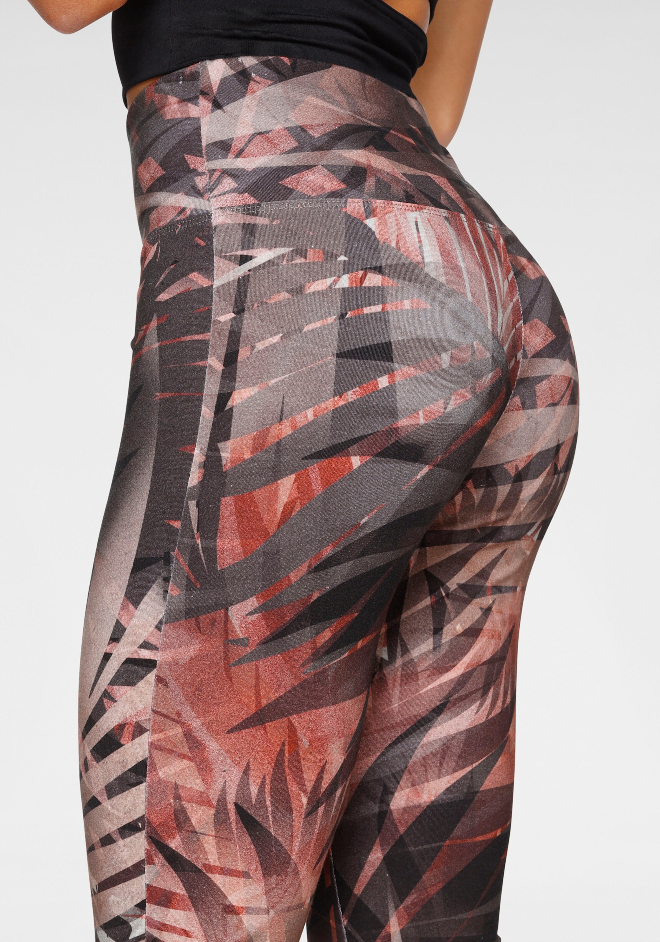 LASCANA ACTIVE Caprileggings in gemustert-braun