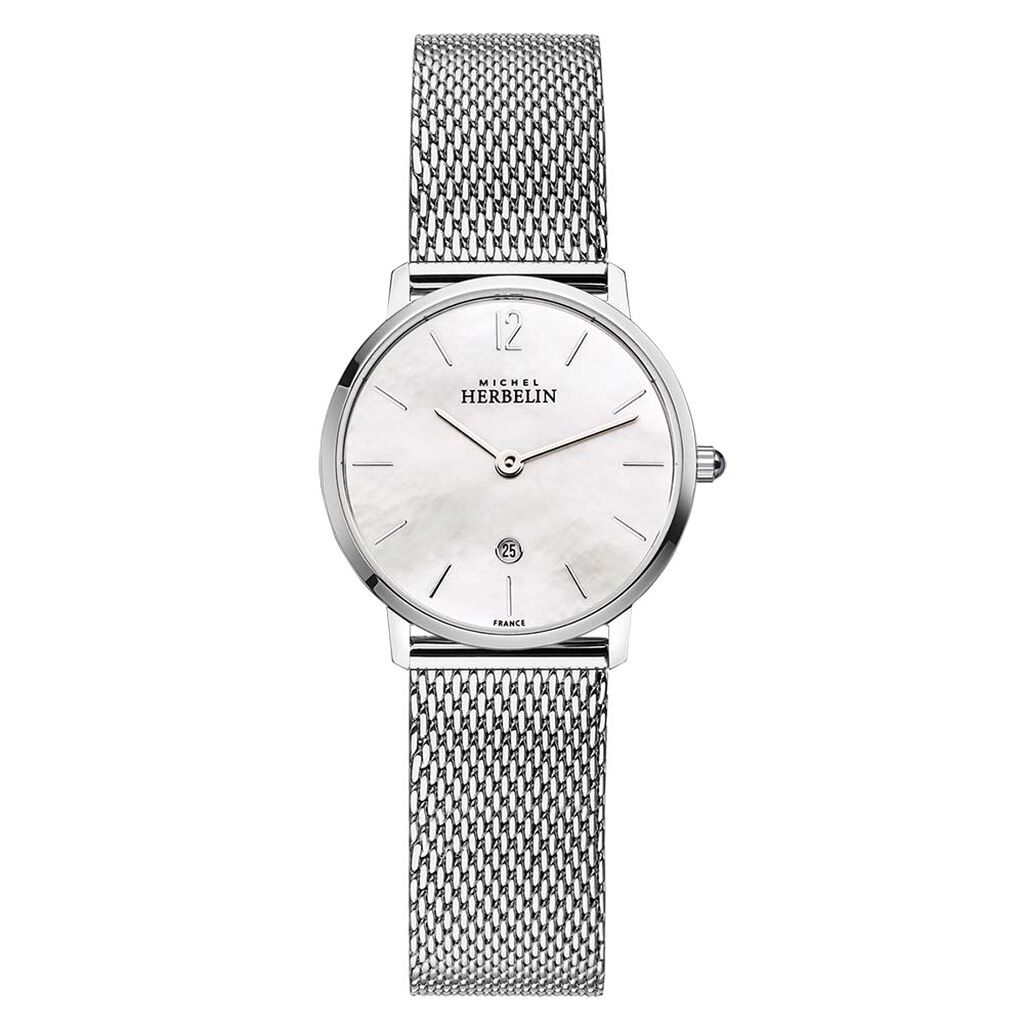 Montre Michel Herbelin City Nacre Blanche
