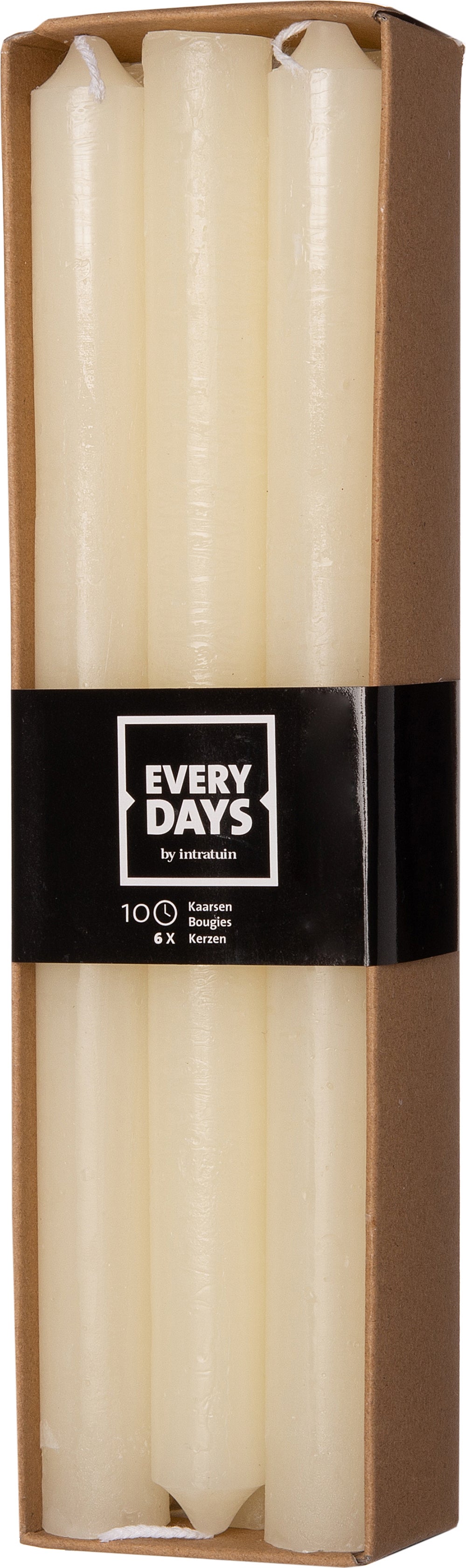 Everydays dinerkaars Rustiek crème 10 uur 6 stuks