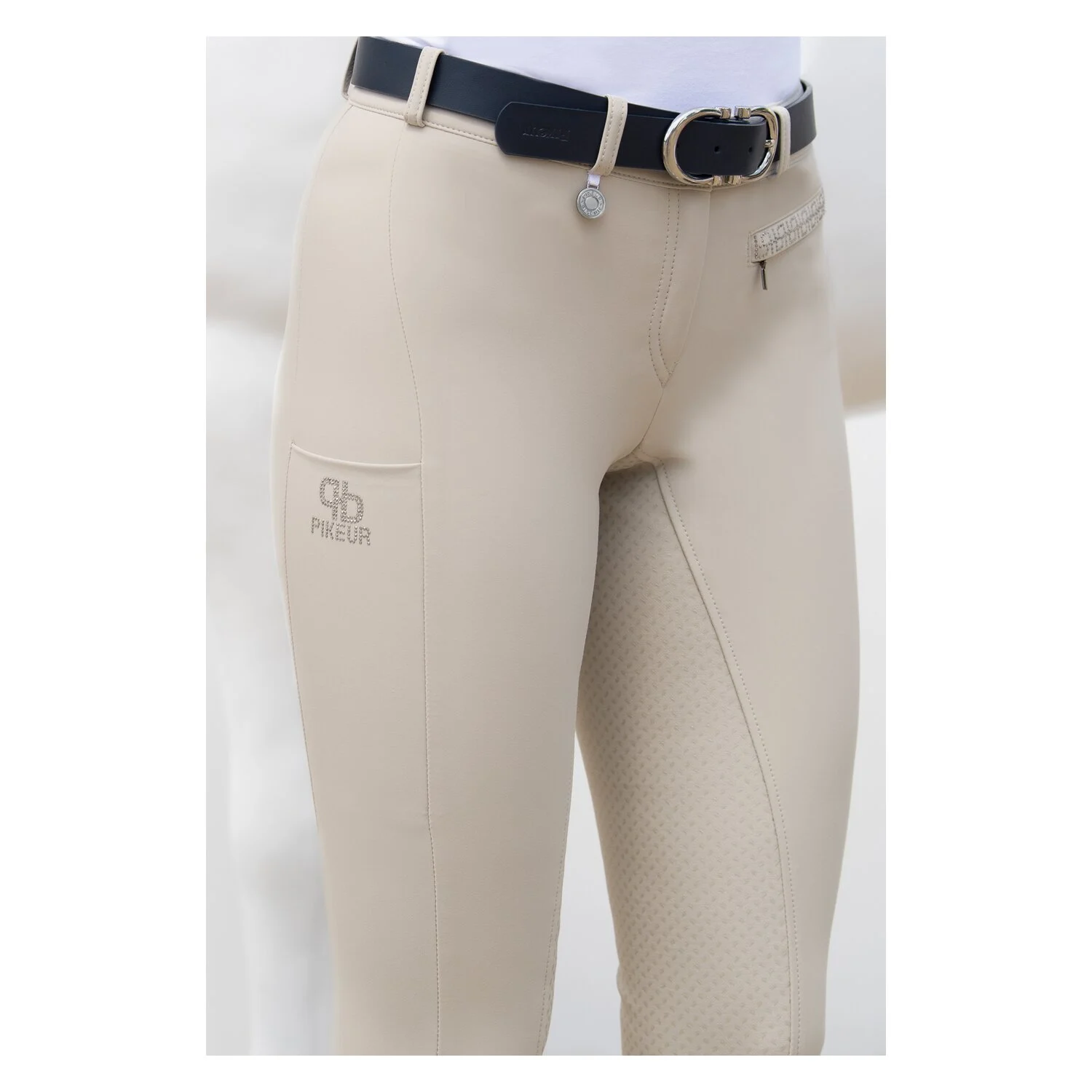 PIKEUR Gesäßeinsatz-Reithose Vally Grip - vanilla cream