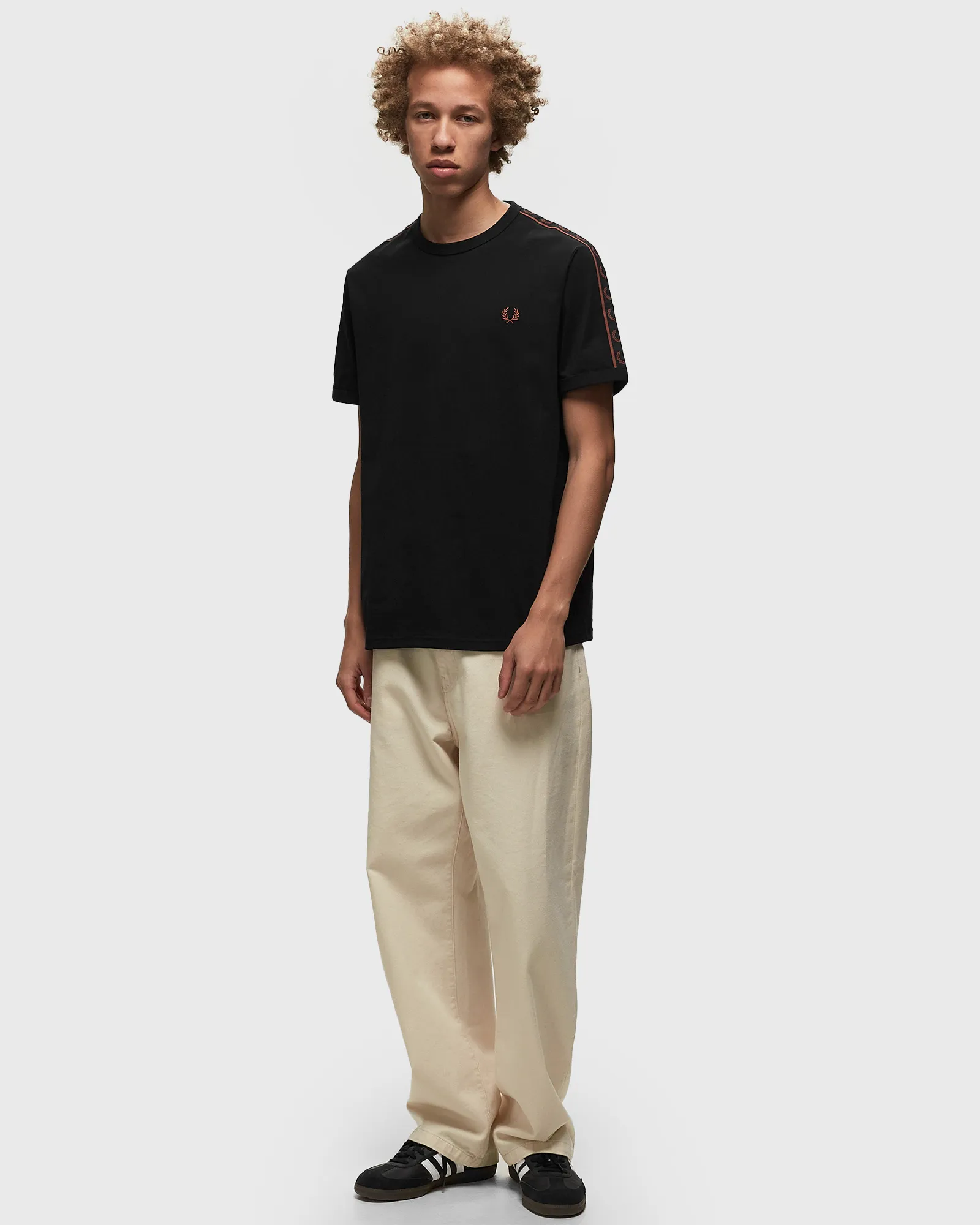 Fred Perry CONTRAST TAPE RINGER TEE