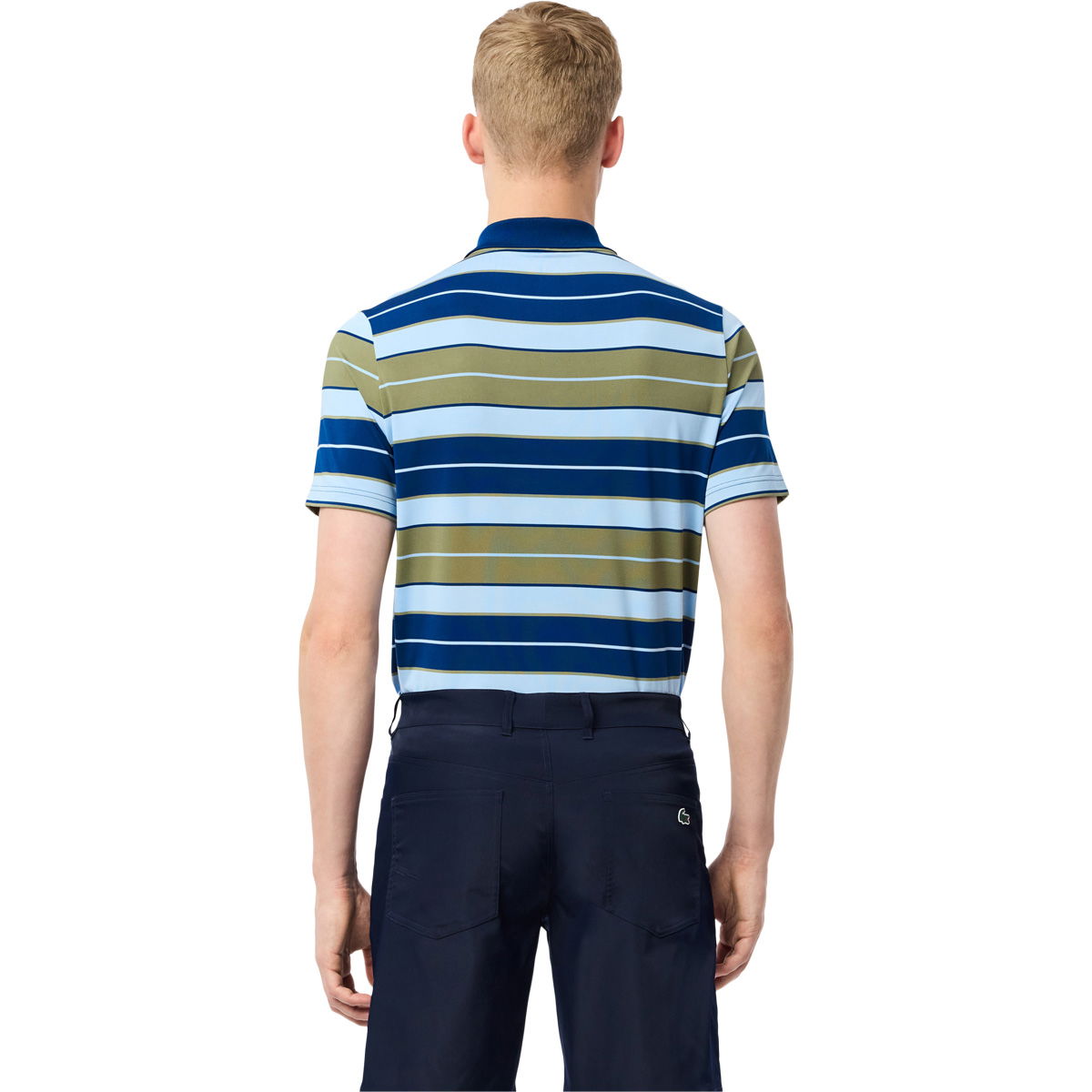 Lacoste Regular Fit Stripe Golf Polo T-shirt Herre